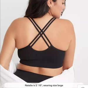 Aerie Seamless Strappy Padded Bralette Size XL